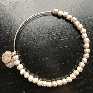 Alex and Ani silver beaded bracelet